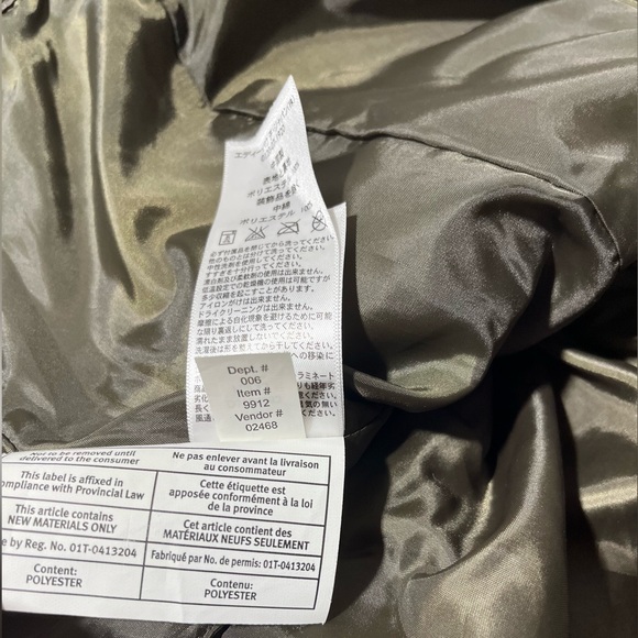 Eddie Bauer Quilted Riding Snap Closure Jacket Women’s Large Brown/Olive B1 - Picture 16 of 16